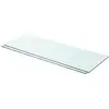 vidaXL Panneaux d'étagère 2 pcs Verre Transparent 80 x 30 cm