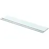 vidaXL Panneaux d'étagère 2 pcs Verre Transparent 80 x 12 cm