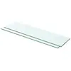 vidaXL Panneaux d'étagère 2 pcs Verre Transparent 60 x 12 cm