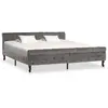 vidaXL Cadre de lit Gris Velours 180 x 200 cm