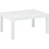 vidaXL Table de jardin Blanc 78x55x38 cm Plastique