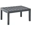 vidaXL Table de jardin Anthracite 78x55x38 cm Plastique