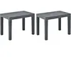 vidaXL Bancs de jardin 2 pcs Anthracite Plastique