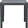 vidaXL Table de jardin Anthracite 78x78x72 cm Plastique