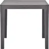 vidaXL Table de jardin Moka 78x78x72 cm Plastique