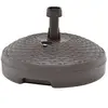 vidaXL Socle de parasol rempli de sable/d'eau 20 L Plastique rotin