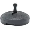 vidaXL Socle de parasol rempli de sable/d'eau 20 L Plastique rotin