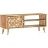 vidaXL Meuble TV 100x35x40 cm Bois d'acacia massif