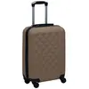 vidaXL Valise rigide Marron ABS