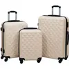 vidaXL Ensemble de valises rigides 3 pcs Doré ABS