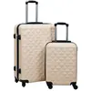 vidaXL Ensemble de valises rigides 2 pcs Doré ABS