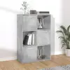 vidaXL Armoire de rangement Gris béton 60x29,5x90 cm Bois d'ingénierie