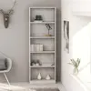 vidaXL Bibliothèque à 5 niveaux Gris béton 60x24x175 cm Aggloméré