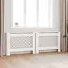 vidaXL Cache-radiateurs 2 pcs Blanc 112x19x81,5 cm MDF