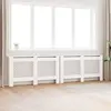 vidaXL Cache-radiateurs 2 pcs Blanc 152x19x81,5 cm MDF