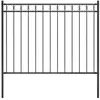 vidaXL Clôture de jardin Acier 1,7x1,2 m Noir