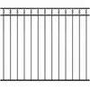 vidaXL Panneau de clôture Acier 1,7x1,5 m Noir