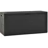 vidaXL Boîte de rangement de jardin Anthracite 116x44x55 cm
