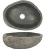 vidaXL Lavabo en pierre de rivière Ovale 29-38 cm