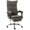 vidaXL Chaise de bureau Gris Tissu