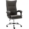 vidaXL Chaise de bureau Gris Tissu
