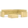 vidaXL Salon de jardin 2 pcs Bois de pin imprégné
