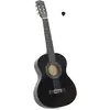 vidaXL Guitare classique de débutants et enfants Noir 1/2 34"