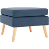 Non communiqué vidaXL Repose-pied Bleu Tissu