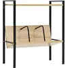 vidaXL Bibliothèque 2 niveaux noir chêne 52x28x59 cm bois d'ingénierie