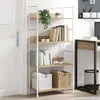 vidaXL Bibliothèque à 4 niveaux chêne 60x27,6x124,5 cm bois ingénierie
