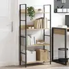 vidaXL Bibliothèque à 4 niveaux chêne 60x27,6x124,5 cm bois ingénierie