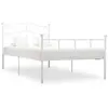vidaXL Cadre de lit Blanc Métal 100 x 200 cm