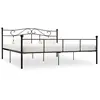 vidaXL Vidaxl Cadre De Lit Sans Matelas Noir Métal 180x200 Cm