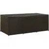 vidaXL Boîte de rangement de jardin résine tressée 180x90x70 cm marron