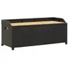 vidaXL Banc de rangement de jardin 120 cm Résine tressée Noir