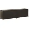 vidaXL Boîte de rangement de jardin résine tressée 200x50x60 cm marron