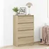 vidaXL Buffet Chêne sonoma 60x35x98,5 cm Bois d'ingénierie