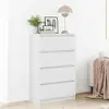 vidaXL Buffet Blanc 60x35x98,5 cm Bois d'ingénierie