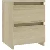 vidaXL Table de chevet Chêne sonoma 30 x 30 x 40 cm Aggloméré