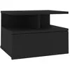 vidaXL Table de chevet flottante Noir 40x31x27 cm Aggloméré