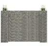 vidaXL Jardinière à gabion en H Fil d'acier 260x40x180 cm