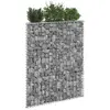 vidaXL Lit surélevé à gabion en trapèze Acier galvanisé 80x20x100 cm