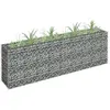 vidaXL Lit surélevé à gabion Acier galvanisé 180x30x60 cm