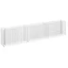 vidaXL Lit surélevé à gabion Acier galvanisé 270x30x60 cm