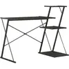 vidaXL Bureau avec étagère Noir 116x50x93 cm
