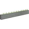 vidaXL Lit surélevé à gabion Acier galvanisé 450x30x60 cm
