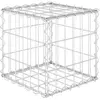 vidaXL Lit surélevé cube à gabion Fil d'acier 30x30x30 cm