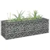 vidaXL Lit surélevé à gabion Acier galvanisé 90x30x30 cm