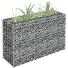 vidaXL Lit surélevé à gabion Acier galvanisé 90x30x60 cm