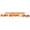 vidaXL Canapés de jardin palette 6 pcs bois marron miel